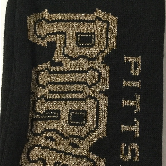 PITTSBURGH PIRATES BLACK/GOLD 40 x 7” SCARF NEW! - Picture 3 of 10